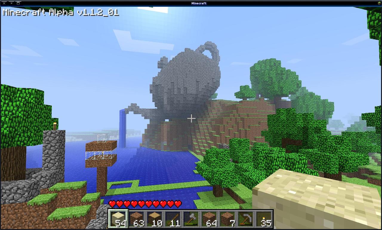 the Utah Teapot in Minecraft